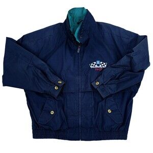 GM Parts Goodwrench Racing Jacket Mens XL Lined Pockets Gear For Sport VTG GUC